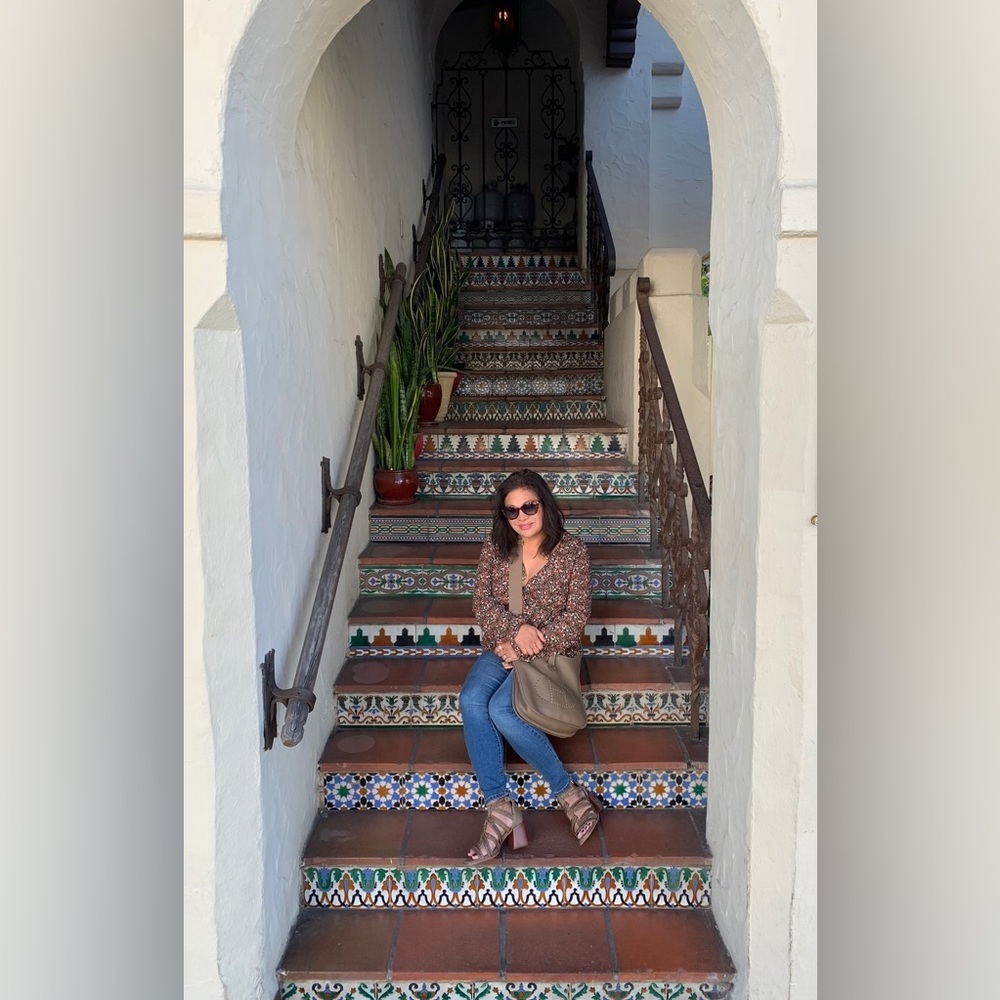 Max Studio Ruffle Peplum Blouse  (M)